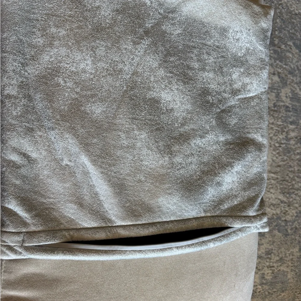 20x20 West Elm Silver Pillow Cover/Sham/Case